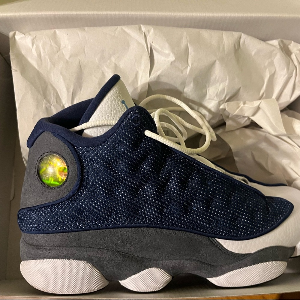 Jordan Athletic Shoes - Navy Blue and Gray